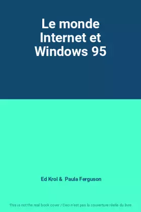 Couverture du produit · Le monde Internet et Windows 95