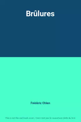 Couverture du produit · Brûlures