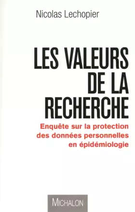 Couverture du produit · VALEURS DE LA RECHERCHE