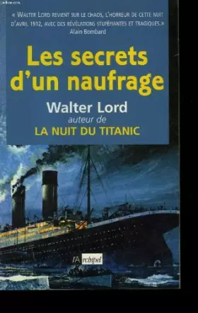 Couverture du produit · Les secrets d'un naufrage