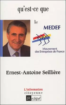 Couverture du produit · Qu'est-ce que le MEDEF ?