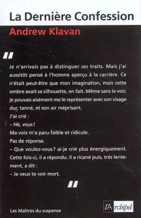 Couverture du produit · La Dernière Confession