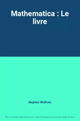 Couverture du produit · Mathematica : Le livre