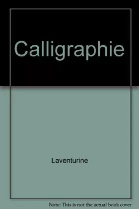 Couverture du produit · Calligraphie.