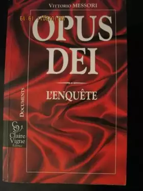 Couverture du produit · Opus Dei : L'enquête