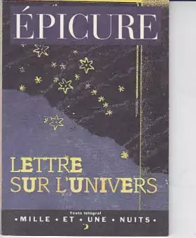 Couverture du produit · Lettre sur l'univers