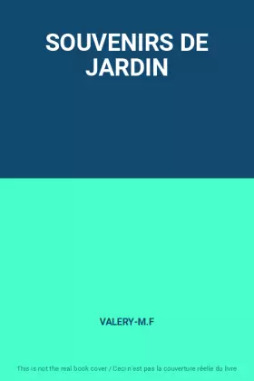 Couverture du produit · SOUVENIRS DE JARDIN