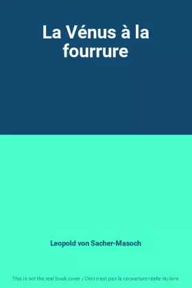 Couverture du produit · La Vénus à la fourrure