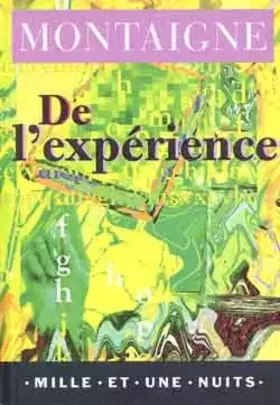 Couverture du produit · De l'expérience