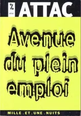 Couverture du produit · Avenue du plein emploi