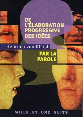 Couverture du produit · De l'élaboration progressive des idées