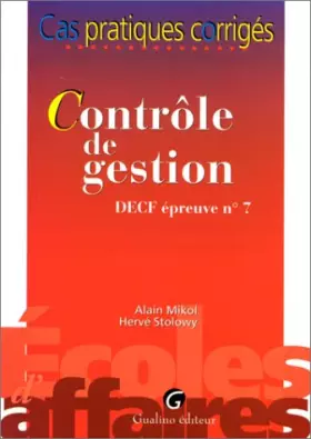 Couverture du produit · Le contrôle de gestion - DECF EP, numéro 7