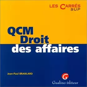 Couverture du produit · QCM, droit des affaires