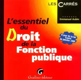 Couverture du produit · L'essentiel sur la fonction publique
