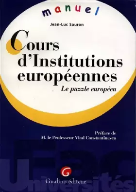 Couverture du produit · Memento Institutions Europeen