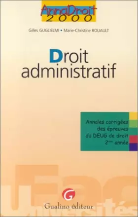 Couverture du produit · Annales de droit 2000, droit administratif