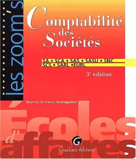 Couverture du produit · Comptabilité des Sociétés