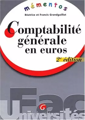 Couverture du produit · Comptabilité générale en euros