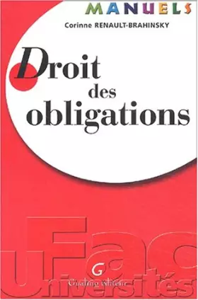 Couverture du produit · Droit des obligations