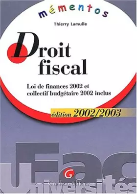 Couverture du produit · fac universités