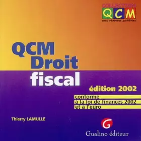 Couverture du produit · Qcm Droit Fiscal. Edition 2002