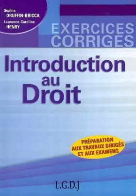 Couverture du produit · Introduction au droit