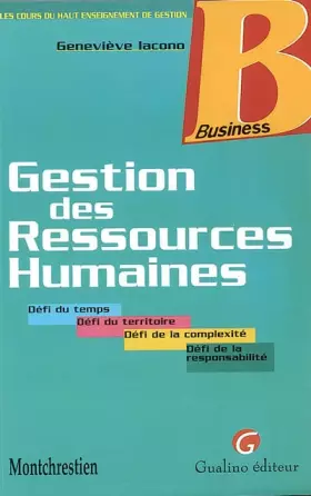 Couverture du produit · La gestion des ressources humaines