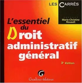 Couverture du produit · L'essentiel du Droit administratif général