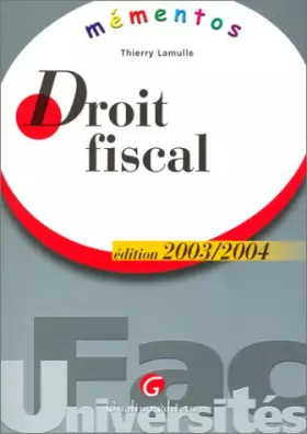 Couverture du produit · Droit fiscal : Edition 2003/2004