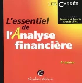 Couverture du produit · L'essentiel de l'analyse financière