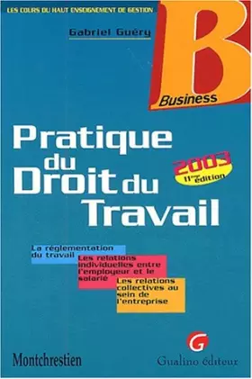 Couverture du produit · Pratique du droit du travail