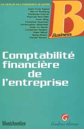 Couverture du produit · Comptabilité financière de l'entreprise