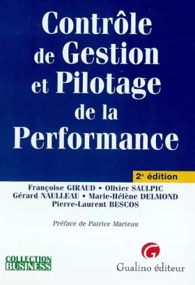 Couverture du produit · Contrôle de Gestion et Pilotage de la Performance