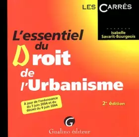 Couverture du produit · L'essentiel du droit de l'urbanisme