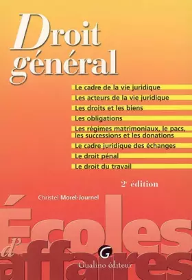 Couverture du produit · Droit général