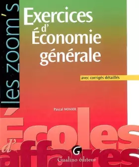Couverture du produit · Exercices d'Economie générale