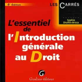 Couverture du produit · L'essentiel de l'Introduction générale au Droit