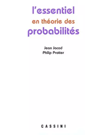 Couverture du produit · L'essentiel en théorie des probabilités