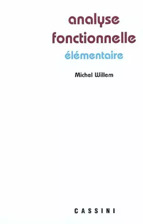 Couverture du produit · Analyse fonctionnelle élémentaire
