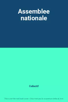 Couverture du produit · Assemblee nationale