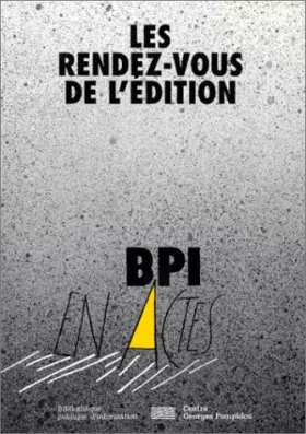 Couverture du produit · Les rendez-vous de l'édition