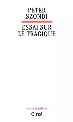 Couverture du produit · Essai sur le tragique