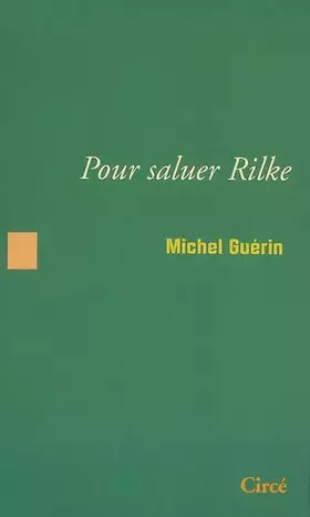Couverture du produit · Pour saluer Rilke