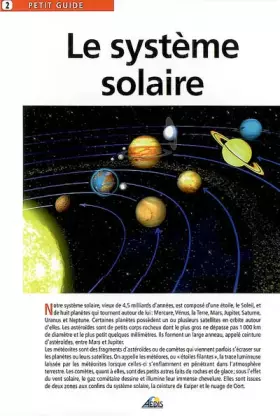 Couverture du produit · Systeme solaire