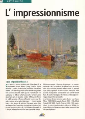 Couverture du produit · PG075 - L'impressionnisme
