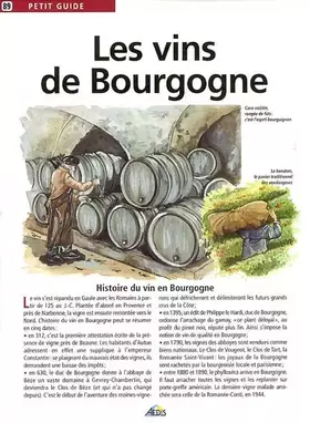 Couverture du produit · Vins de bourgogne