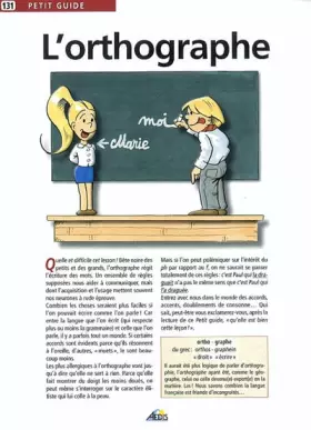 Couverture du produit · L'orthographe