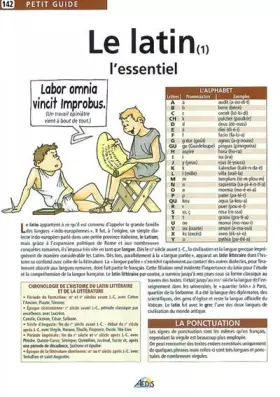 Couverture du produit · Le latin 1