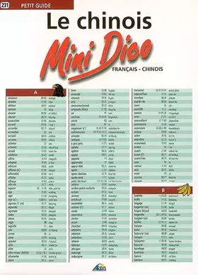 Couverture du produit · PG231 - Le chinois : Mini Dico français - chinois