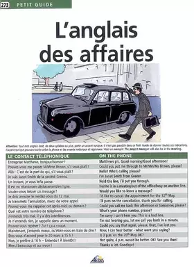 Couverture du produit · L'anglais des affaires